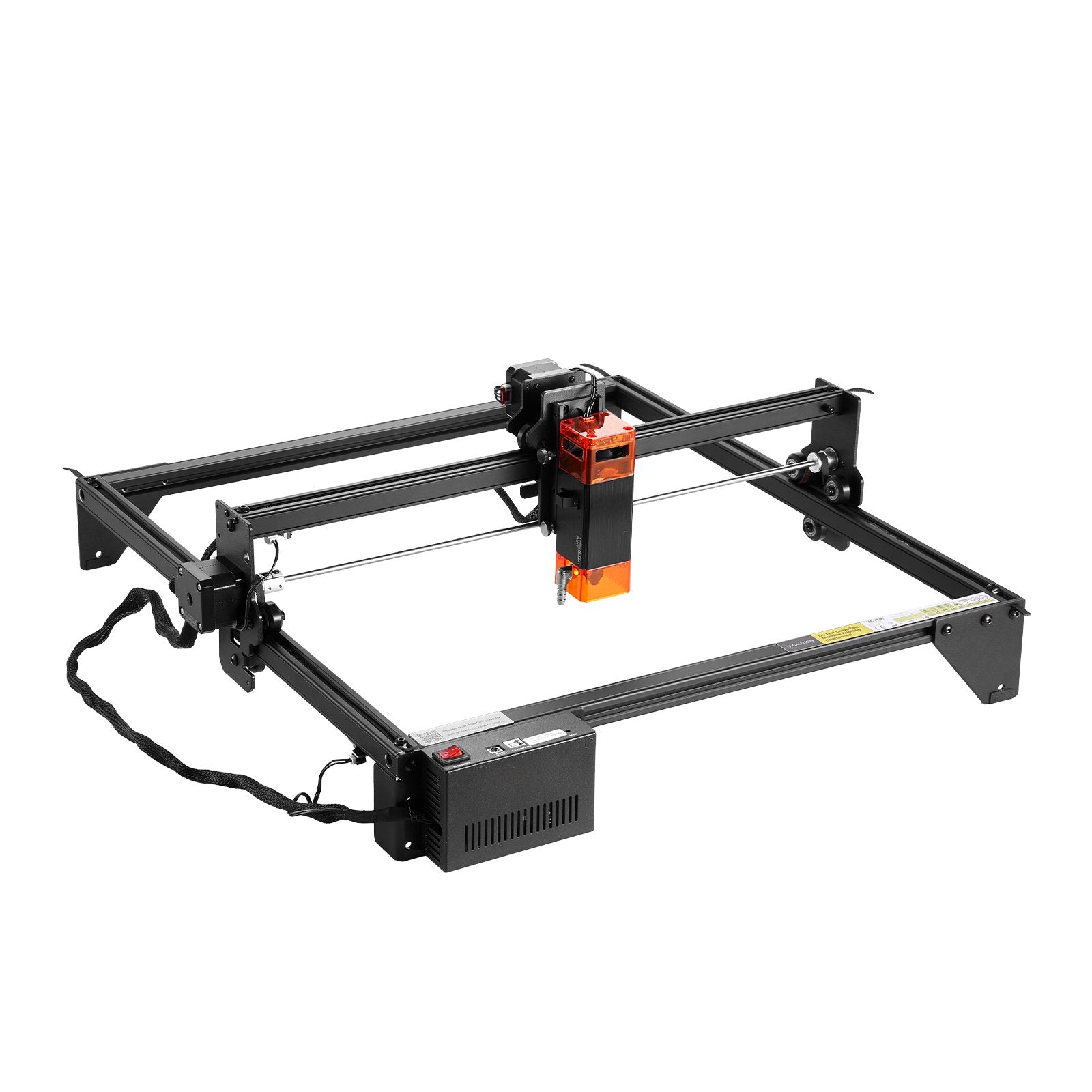 VEVOR Laser Engraver, 5W Output, Laser Engraving Cutter Machine, 14.9 x 15.7 in/38 x 40 cm Working Area, 10000 mm/min Movement Speed, Compressed Spot with Eye Protection, for Wood, Certain Metal