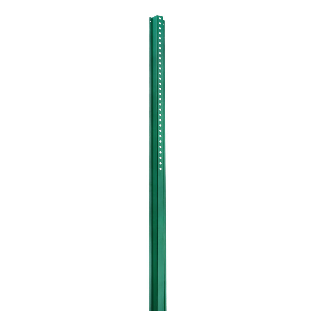 VEVOR 6FT U-Channel Sign Post, 4Pack Green Heavy Duty Steel Fixed Fence Post, Steel Fence U-Channel Sign for Garden, Courtyard, Farm or Traffic Intersection