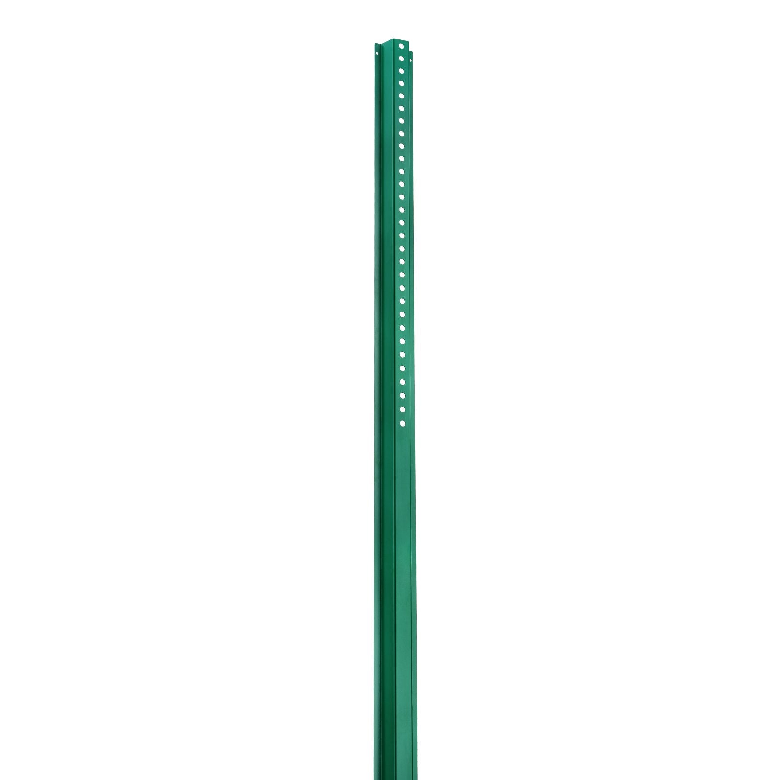 VEVOR 6FT U-Channel Sign Post, 4Pack Green Heavy Duty Steel Fixed Fence Post, Steel Fence U-Channel Sign for Garden, Courtyard, Farm or Traffic Intersection