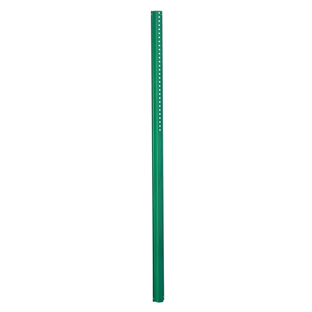 VEVOR 6FT U-Channel Sign Post, 4Pack Green Heavy Duty Steel Fixed Fence Post, Steel Fence U-Channel Sign for Garden, Courtyard, Farm or Traffic Intersection