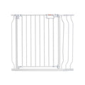 VEVOR Baby Gate, 749-990 mm Extra Wide, 762 mm High, Dog Gate for Stairs Doorways and House, Easy Step Walk Thru Auto Close Child Gate Pet Security Gate with Pressure Mount Kit & Wall Mount Kit, White