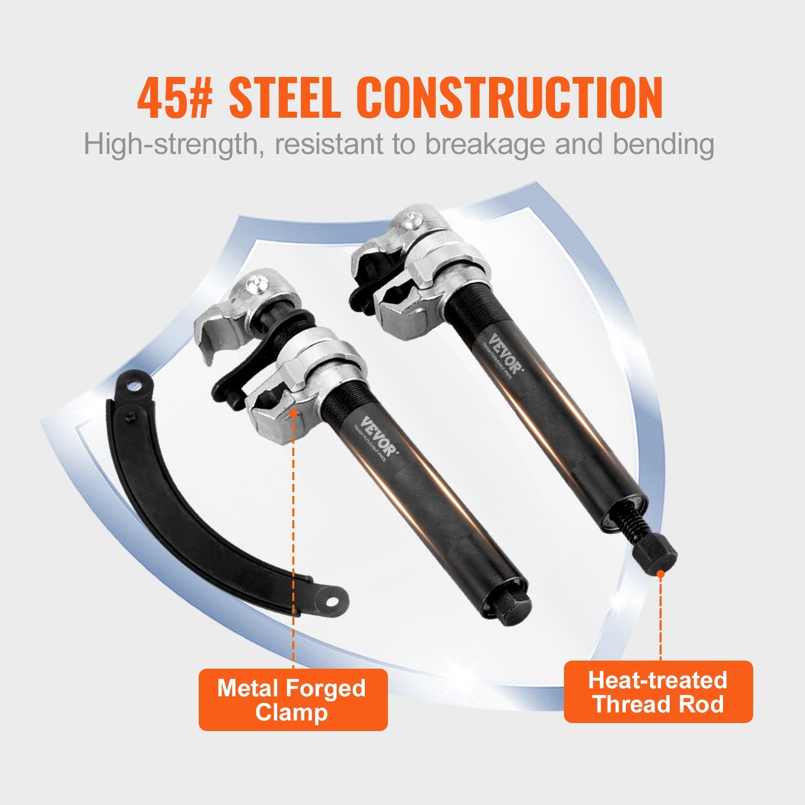 VEVOR Coil Spring Compressor Tool, 2 pcs Heavy Duty Macpherson Strut Spring Compressor Set, 2646 lbs Strut Spring Compressor with Safety Bracket and Carrying Case, for Car Truck ATV UTV