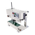 VEVOR Continuous Bag Band Sealing Machine, 6-12 mm Sealing Width, Vertical Band Sealer Machine with Digital Temperature Control, Carbon Steel Bag Sealer for 0.02-0.8 mm Plastic Bags Films Membrane