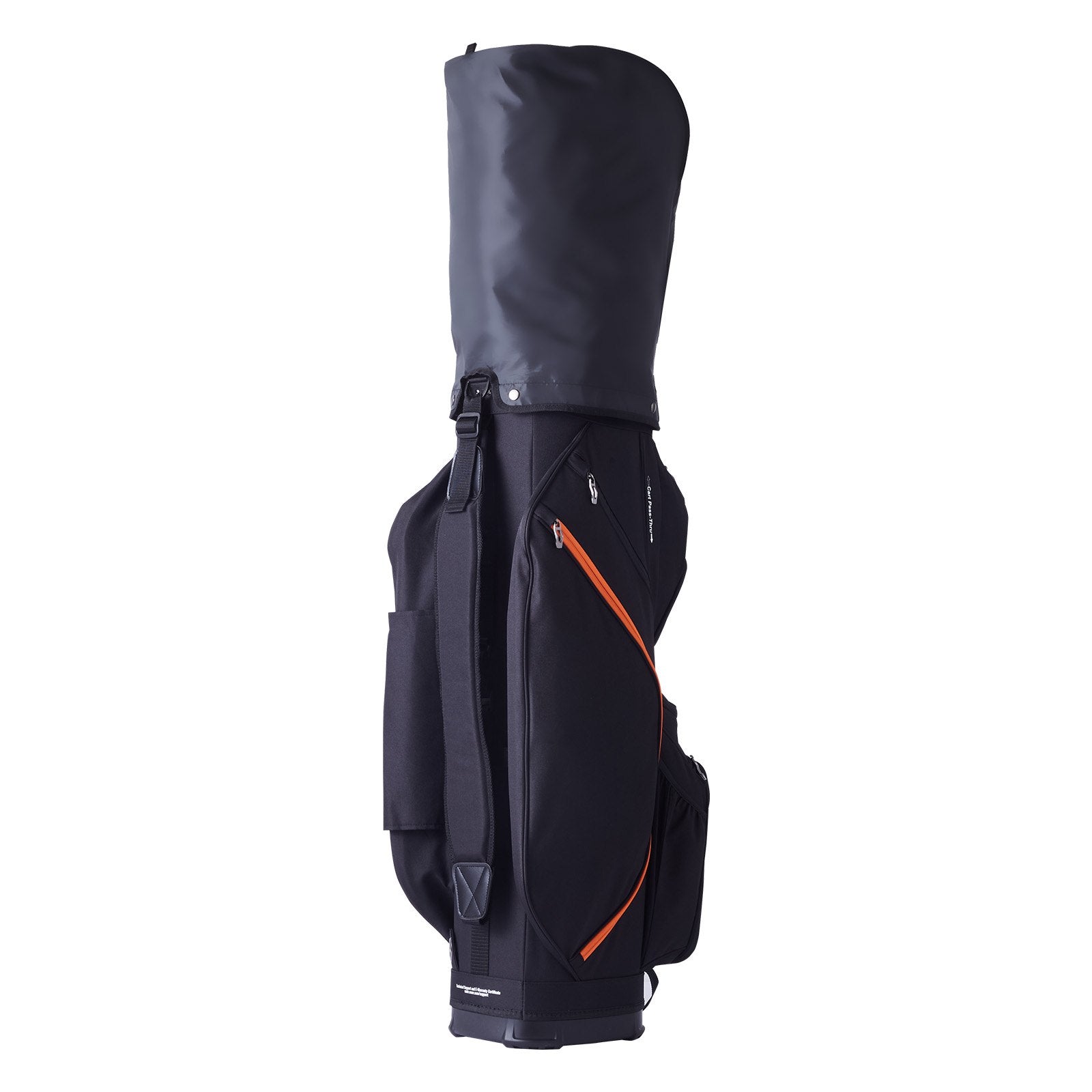 VEVOR Golf Cart Bag with 14 Way Organizer Divider Top, 36” 13 Pockets Premium Cart Bag, Durable 600D Polyester Fabric Golf Bags with Handles & Dust Cover & Detachable Straps for Men & Women, Black & Orange