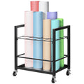 VEVOR Blueprint Storage Rack, 12 Slots Blueprint Holder with Wheels, Mobile Metal Blueprint Storage Cart for Map Poster Architectural Construction Plan, Roll File Organizer for Home, Office, School