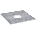 VEVOR Shower Curb Kit, 914x914mm Shower Pan Kit with 160mm Central Drain, Lightweight EPS Shower Installation Kits with 2 Waterproof Cloths, Shower Pan Slope Sticks Fit for Bathroom