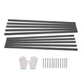 VEVOR Metal Landscape Edging, 10 Packs 60 in Rust-Resistant Aluminum Alloy Landscape Edging, Bendable Garden Edging Border, Heavy Duty Lawn Edging Fence for Flower Bed Yard Pathway