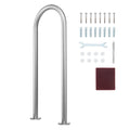 VEVOR Pool Handrail,36 x 13 inch Pool Railing, Aluminum with Base Plate for Indoor/Outdoor Pools, Humanized Swimming Pool Safety Railing for Decks, Rust-Proof Grab Bar with Accessories for Spas Docks