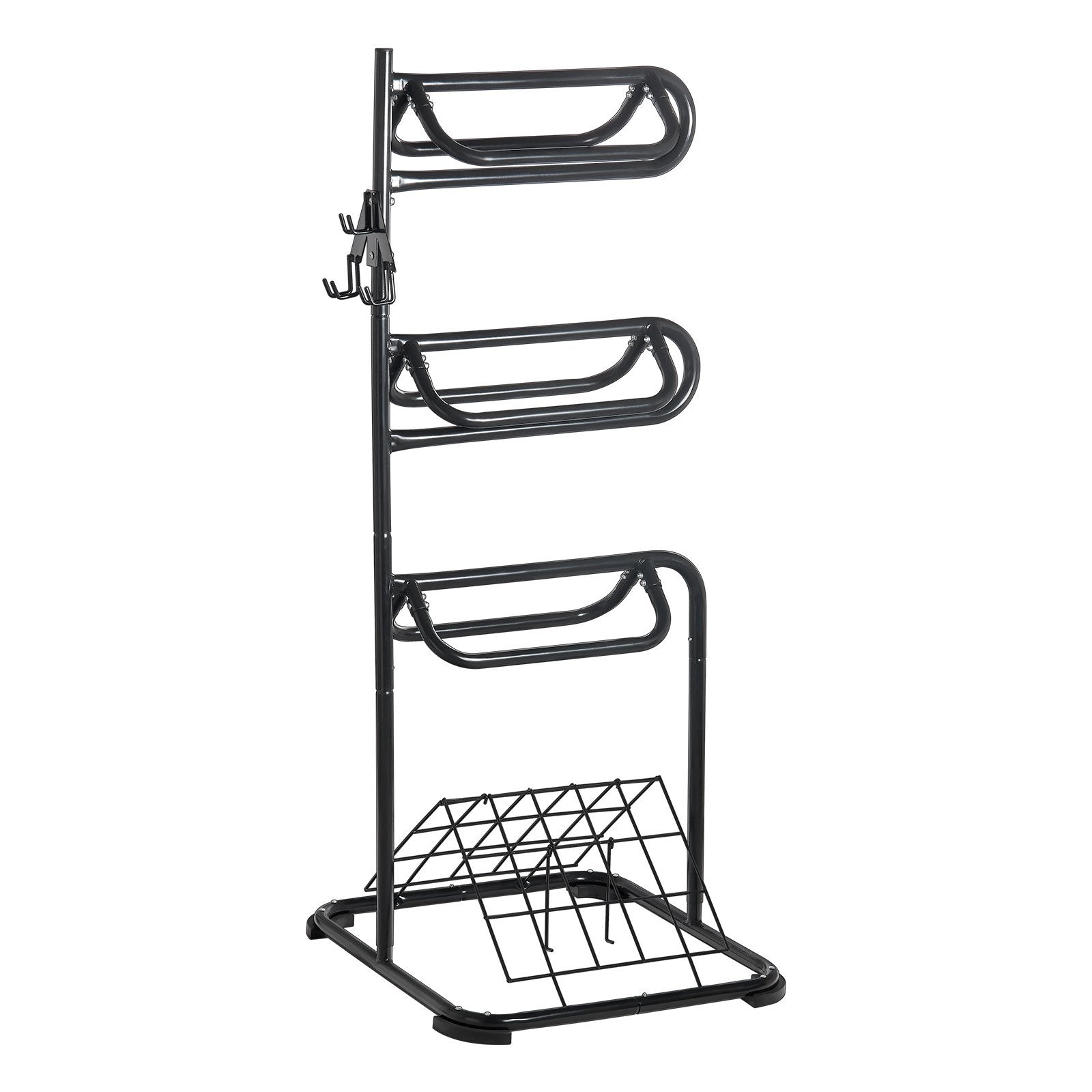 VEVOR Freestanding Saddle Stand, 30 x 30 x 68.5 in, 3 Tiers Saddle Rack, Heavy Duty Saddle Blanket Holder with Removable & Rotating Tiers, English & Western Saddle Rack for Tack Room Organization
