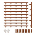VEVOR Steel Landscape Edging, 10 Packs 40 x 4.5 in Weather-Resistant & Pre-Rust Metal Landscape Edging, Bendable Garden Edging Border, Heavy Duty Lawn Edging, Flower Bed Yard Pathway Divider