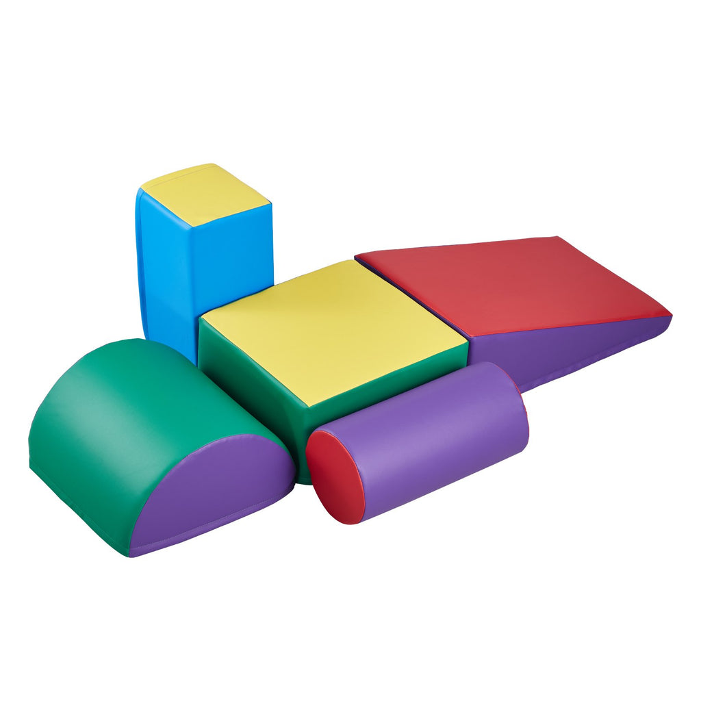 VEVOR Climbing Toys 5 Piece Foam Climbing Blocks for Toddlers and Preschoolers