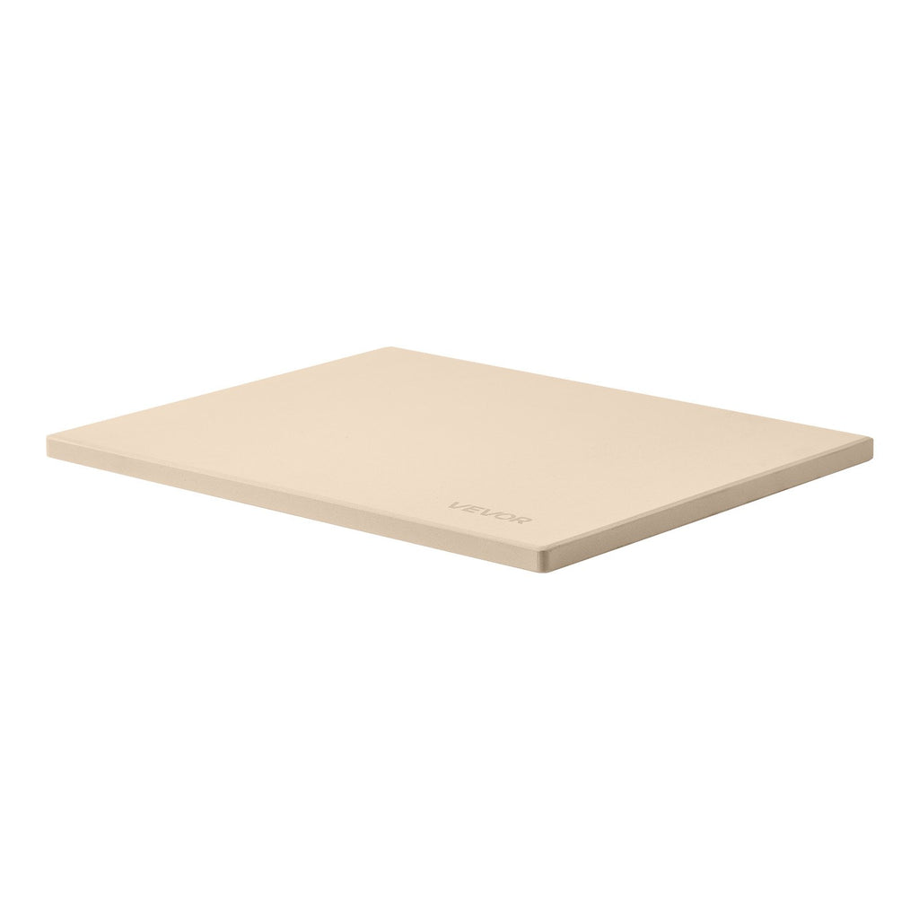 VEVOR Pizza Stone, 508 x 355 mm Rectangular Cordierite Pizza Stone, Extra Large Baking-Stone with Aluminum Peel, 15 mm Thick Heat-Resistant Cordierite, for Oven, Baking Bread & Pizzas, BBQ Grilling