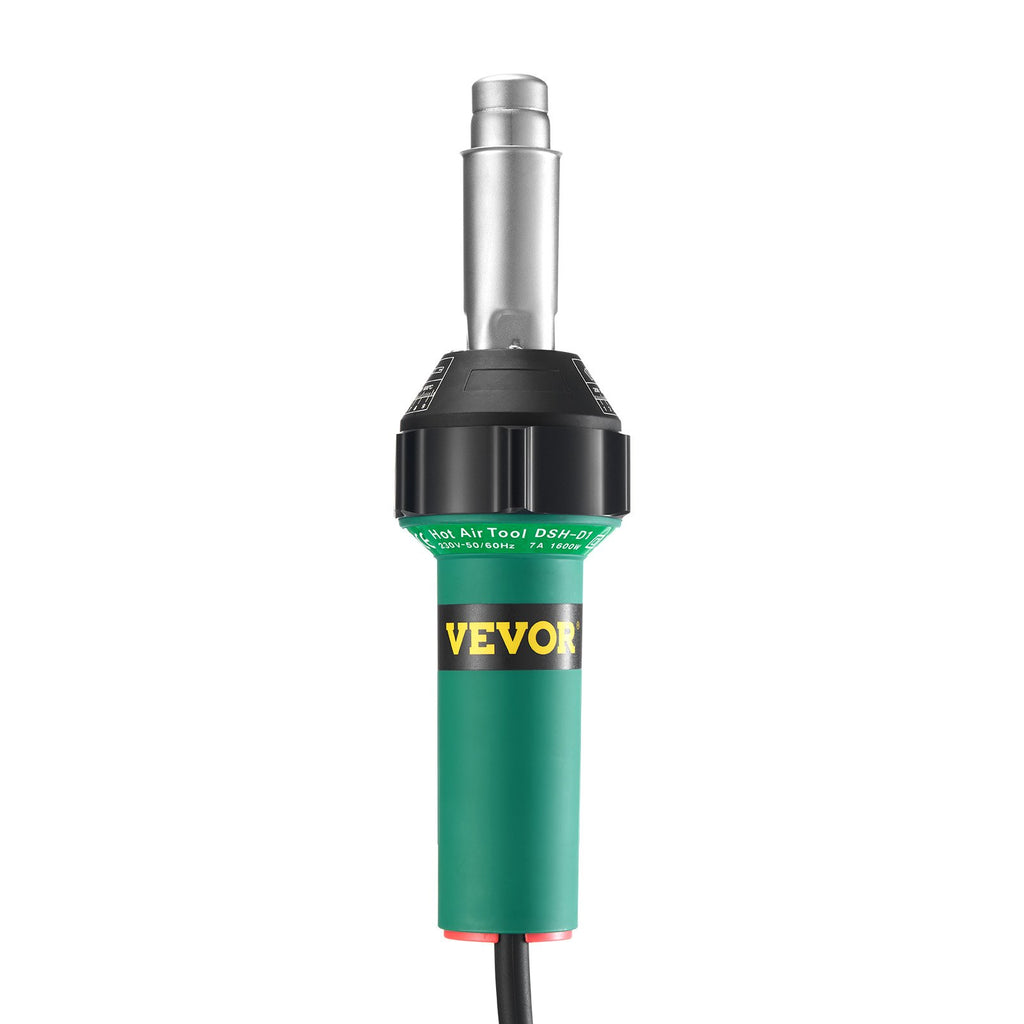 VEVOR Hot Air Plastic Welder 1600W PVC TPO Vinyl Heat Gun Torch & 9 Accessories