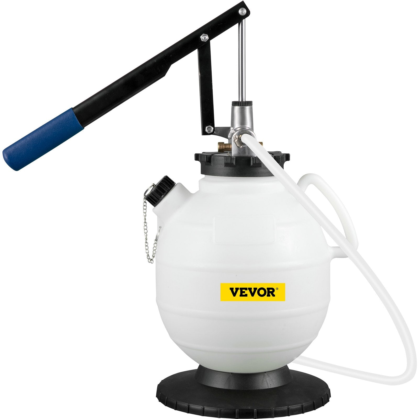 VEVOR Transmission Fluid Pressure Bleeder, 7.5L Large Capacity Transmission Oil Replacement Tool Set with 15 PCS ATF Filler Adapters, Transmission Oil Replacement Kit for Most Cars with Pressure Gauge