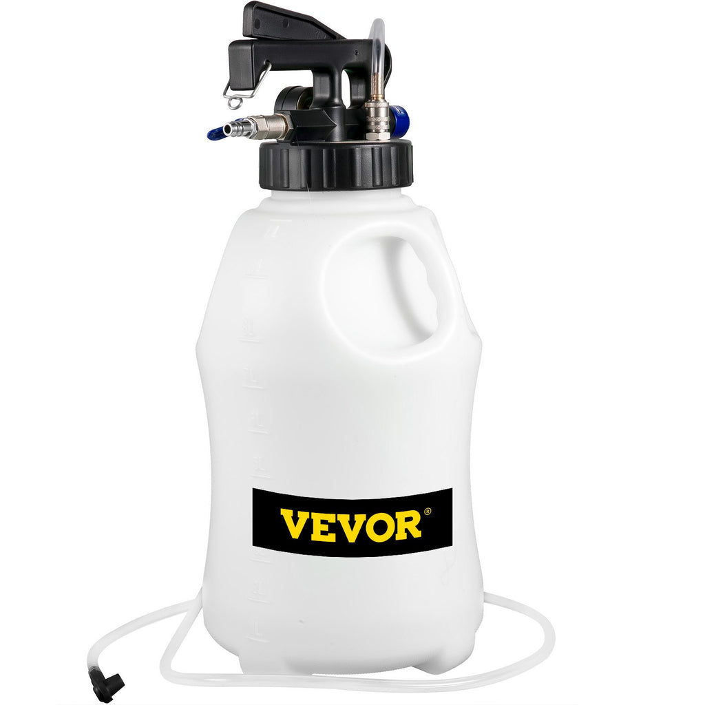 VEVOR Transmission Fluid Pump 2 Way ATF Refill System Dispenser, Oil and Liquid Extractor 10 Liter Large Capacity, Automatic Transmission Fluid Pump Tool Set with 14 Pieces ATF Filler Adapters