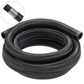 VEVOR 10AN Fuel Line Kit, 3.05 m Fuel Hose Kit, 1.4 cm Nylon Stainless Steel Braided Fuel Line Oil/Gas/Diesel Hose End Fitting Kit, with 7 PCS Swivel Fitting Adapter Kit, Black