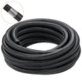 VEVOR 6AN Fuel Line Kit, 6.1 m Fuel Hose Kit, 0.86 cm Nylon Stainless Steel Braided Fuel Line Oil/Gas/Diesel Hose End Fitting Kit, with 12 PCS Swivel Fitting Adapter Kit, Black