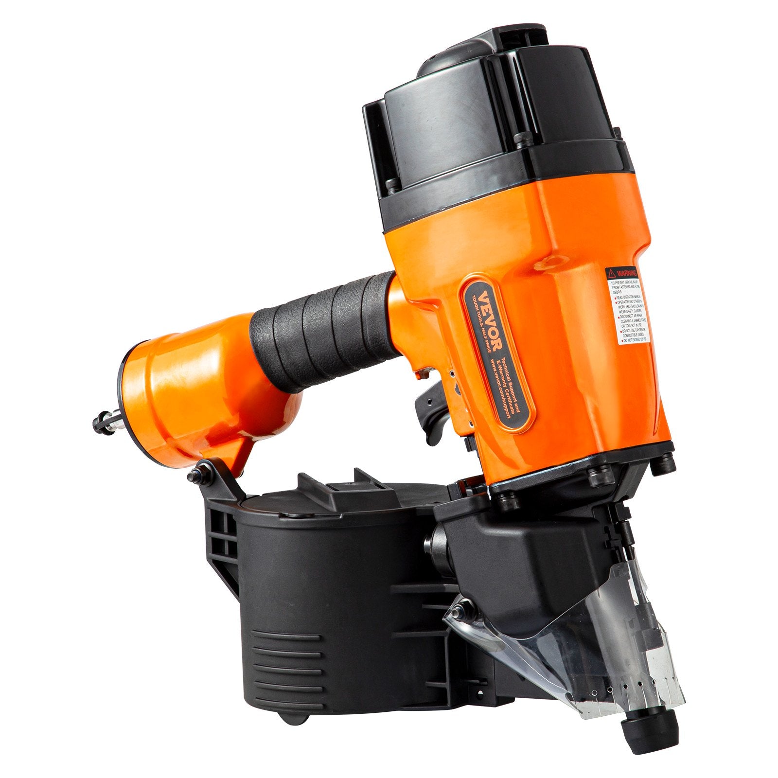 VEVOR MCN90 Coil Framing Nailer 45mm to 90mm 15 Degree Pneumatic Nail Gun