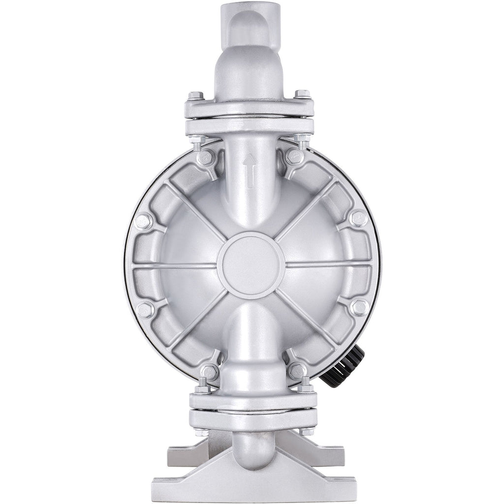 VEVOR Air Operated Double Diaphragm Pump, 44GPM, Max 115PSI Air Waste Oil Pneumatic Transfer Pump with 2 Extra Diaphragms, 3.8cm Inlet & Outlet Aluminum Alloy Diaphragm Pump for Diesel Grease Oil