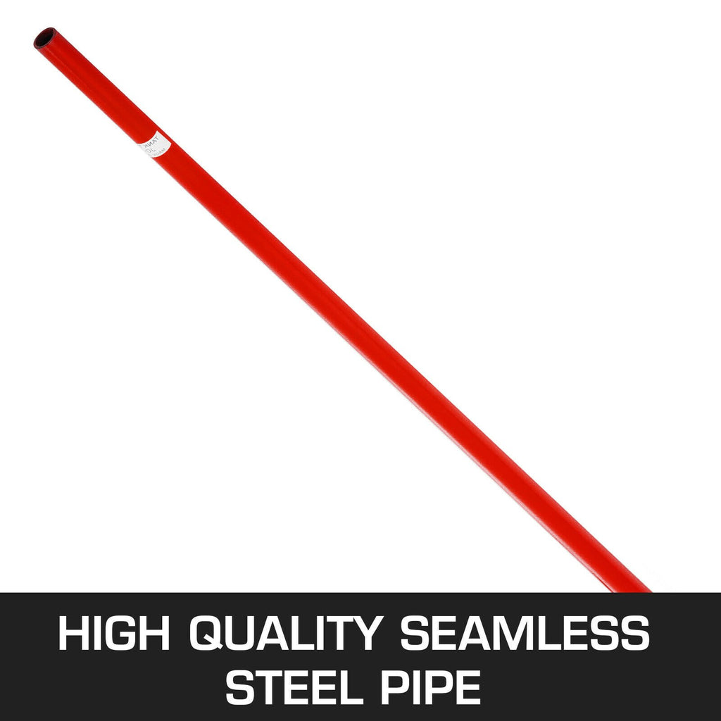 VEVOR Prylever Bar 3T Capacity Steel Pry Lever Bar Heavy Duty with Wheels Prylever with 1.8 m Length Handle