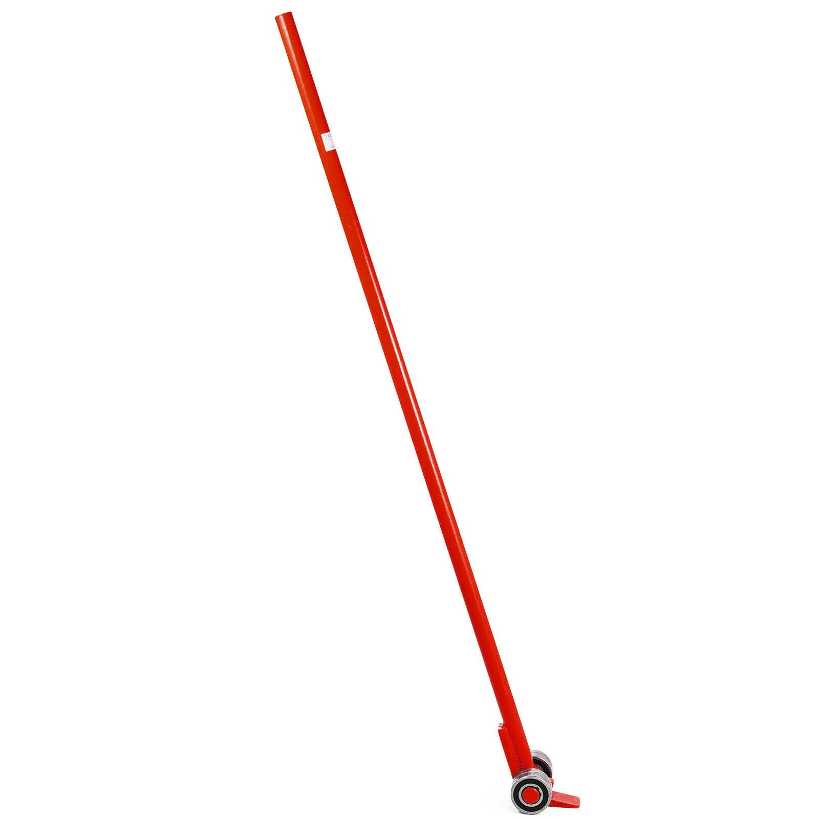 VEVOR Prylever Bar 3T Capacity Steel Pry Lever Bar Heavy Duty with Wheels Prylever with 1.8 m Length Handle