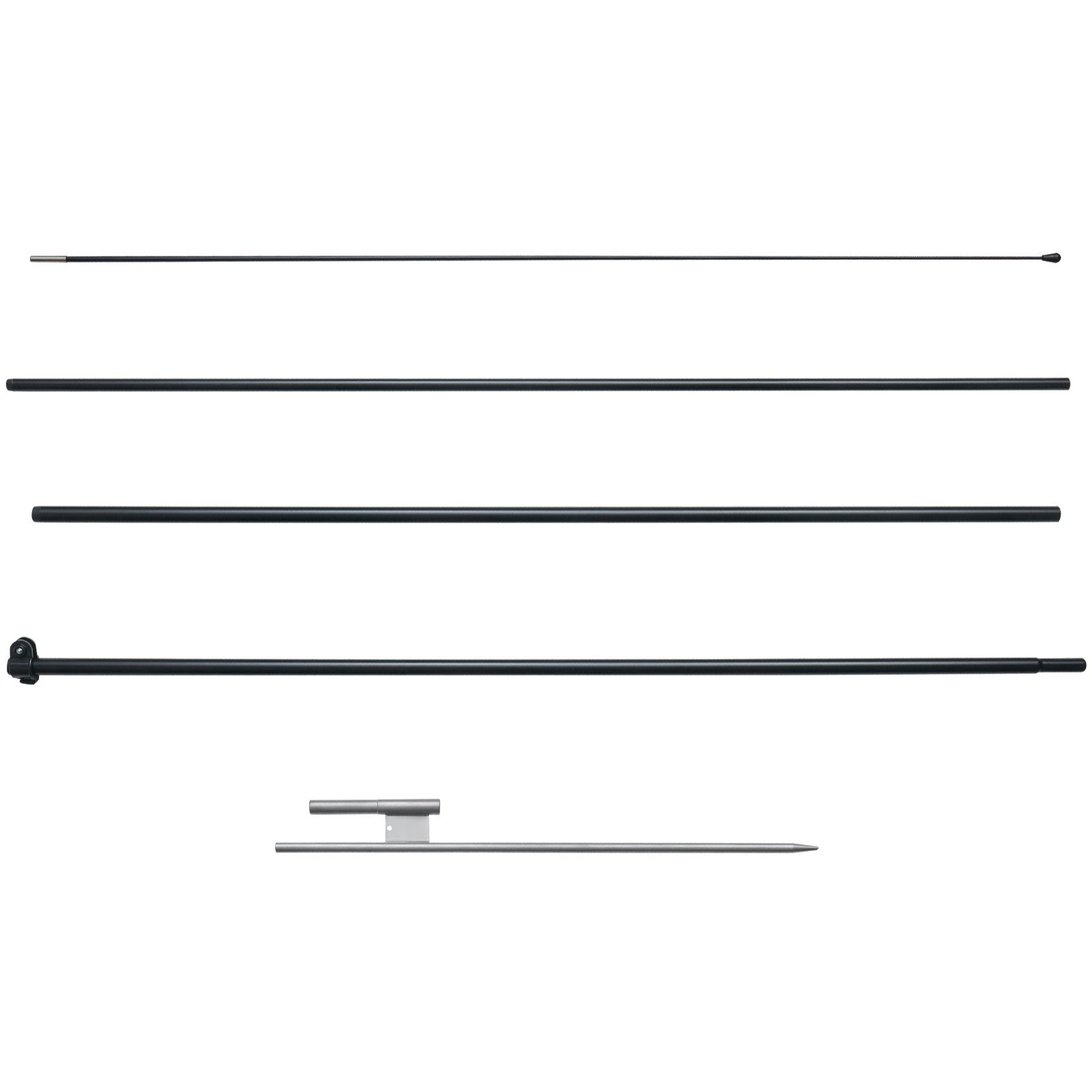VEVOR Feather Flag Pole Kit, Swooper Flag Pole Set 16.3 ft, Sign Flag Poles for Business Advertising Flags Outdoor, with A Ground Stake and Carrying Bag (Flag Not Included)