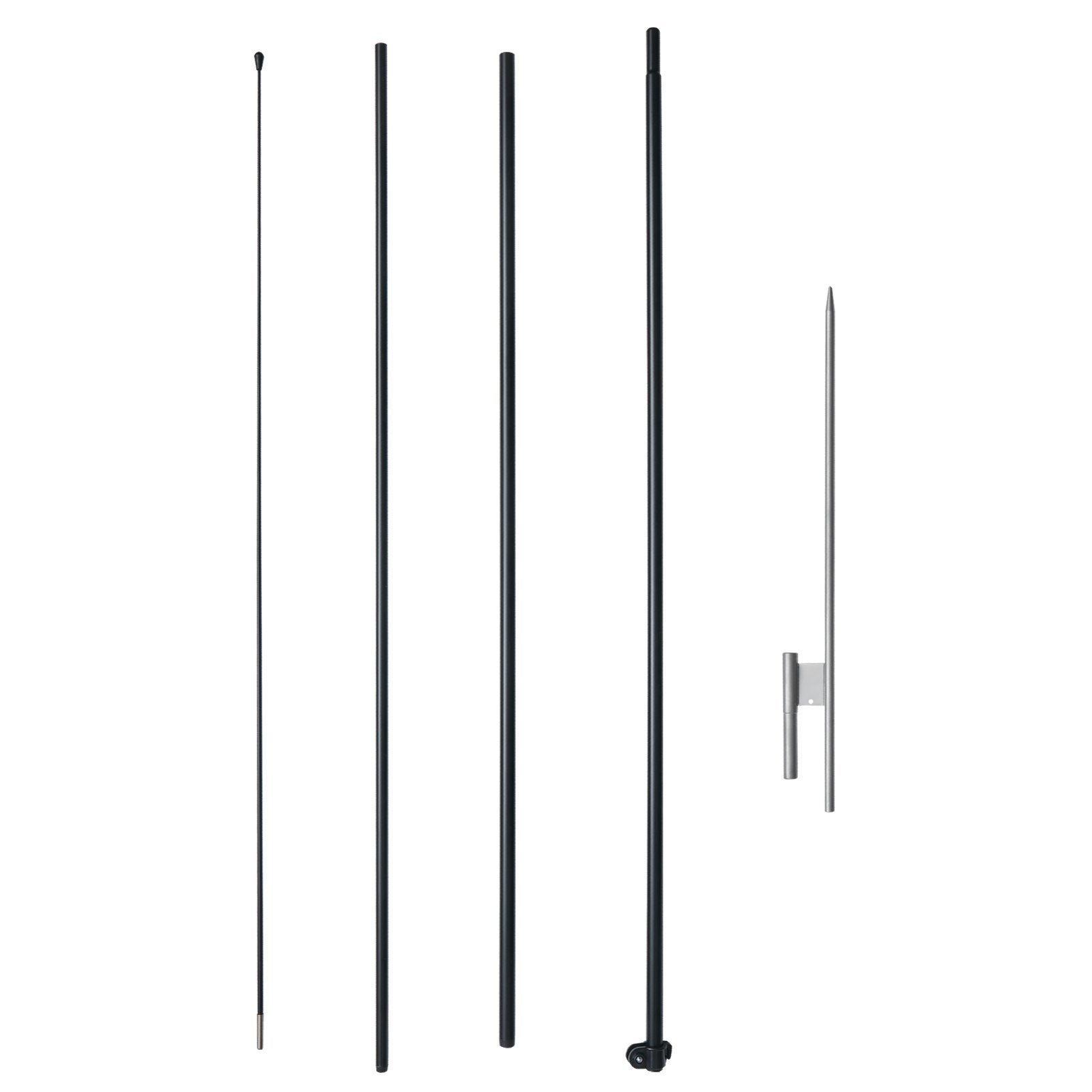 VEVOR Feather Flag Pole Kit, Swooper Flag Pole Set 16.3 ft, Sign Flag Poles for Business Advertising Flags Outdoor, with A Ground Stake and Carrying Bag (Flag Not Included)
