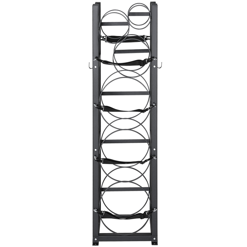 VEVOR Refrigerant Tank Rack, with 3 x 30lbs and Other 3 Small Bottle Tanks, Cylinder Tank Rack 12.79x12.99x47.12 in, Refrigerant Cylinder Rack and Holders for Freon, Gases, Oxygen, Nitrogen