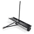 VEVOR Tow Behind Dethatcher, 1015mm Tow Dethatcher with 20 Spring Steel Tines, Lawn Dethatcher Rake for ATV or Mower, Tow Behind Lawn Rake with Lift Handle for Garden Farm Grass