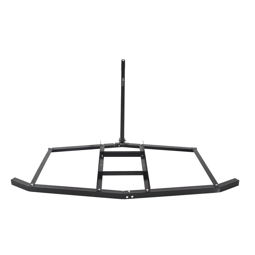 VEVOR Drag Harrow, 74" Width Tow Behind Drag Harrow, Q235 Steel Driveway Grader with Adjustable Bars & Pin Hitch, Support up to 50 lbs, Tractor Driveway Harrow for ATVs, UTVs, Garden Lawn Tractors