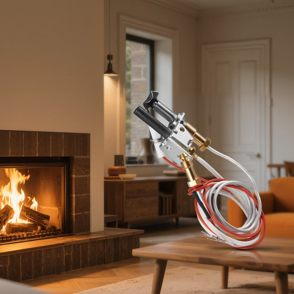 VEVOR Gas Pilot Assembly, OE 446-512A, HSRV 446-512A, SRV 446-512A Fireplace Gas Pilot Assembly Kit, Natural Gas Ignition Replacement, Compatible with Heat & Glo, Heatilator, Lennox, Regency Models