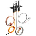 VEVOR Gas Pilot Assembly, OE 485-510A,4021-736,2103-010 Fireplace Gas Pilot Assembly Kit, Natural Gas Ignition Replacement, Compatible with Quadra-Fire, Heat & Glo, Heatilator Models,Black
