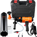 VEVOR Diamond Core Drilling Machine, 4in Handheld Wet Concrete Core Drill Rig, 1100-2400RPM Two Speed & 1-1/4" Thread & 2 Bubble Levels, 3-4in Drilling Diameter for Concrete Brick Block Stone, 1500W