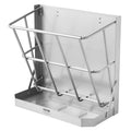 VEVOR Goat Hay Feeder, 21 Gallons Large Capacity, 2 in 1 Hay and Grain Feeder, Wall Mounted Livestock Feeder with Feed Tray, Multiple Sided Goat Hay Rack, Sturdy Steel Hay Rack for Sheep Horses