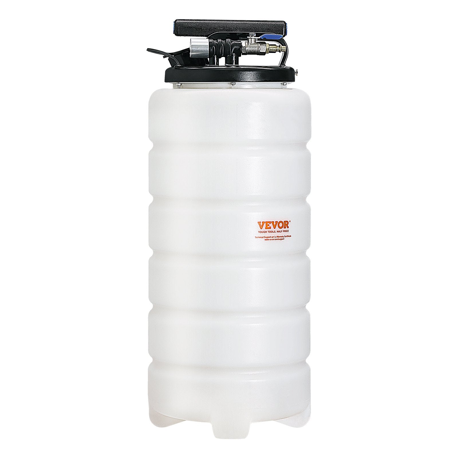 VEVOR Fluid Extractor, 15 Liters Capacity, Pneumatic/Manual Oil Changer Vacuum Fluid Extractor with Dipstick and Liquid Suction Hose, Oil Extractor Change Pump for Automotive Fluids Vacuum Evacuation
