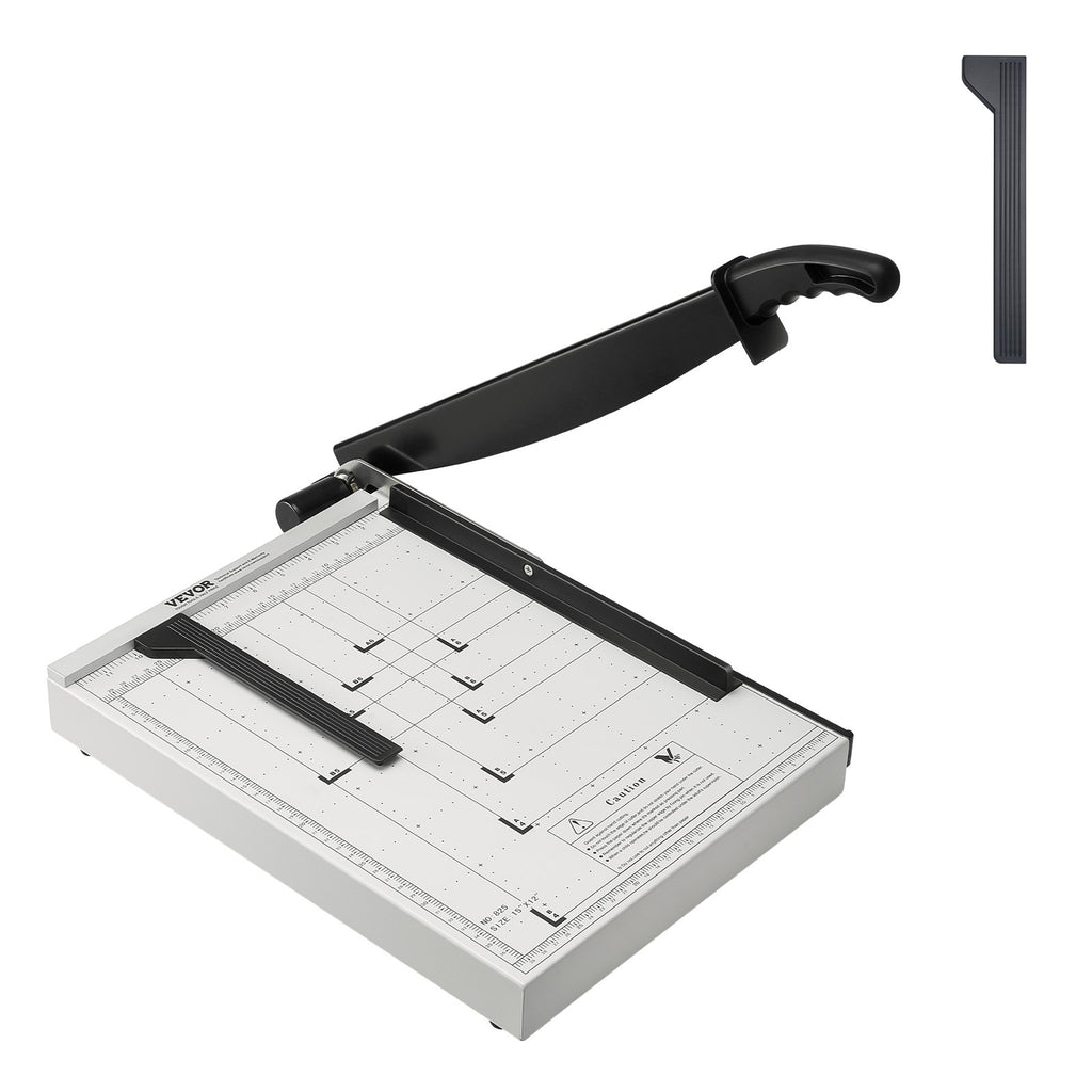 VEVOR Paper Cutter, Guillotine Trimmer, 381 mm Cut Length, 16 Sheets Capacity, Heavy Duty Guillotine Paper Cutter with Guard Rail/Blade Lock for Cardstock/Cardboard, Paper Trimmer for Home Office