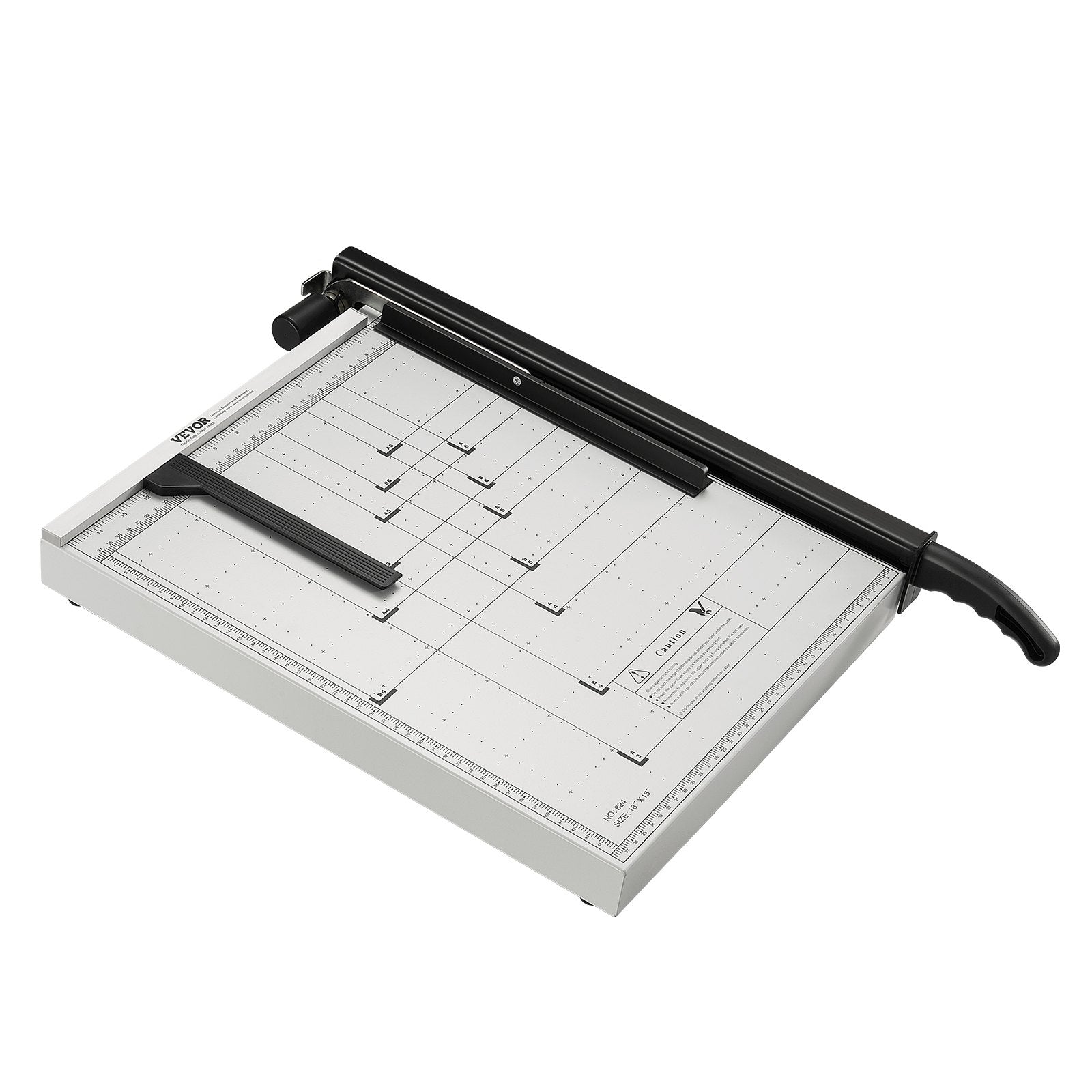 VEVOR Paper Cutter, Guillotine Trimmer, 457 mm Cut Length, 20 Sheets Capacity, Heavy Duty Guillotine Paper Cutter with Guard Rail/Blade Lock for Cardstock/Cardboard, Paper Trimmer for Home Office
