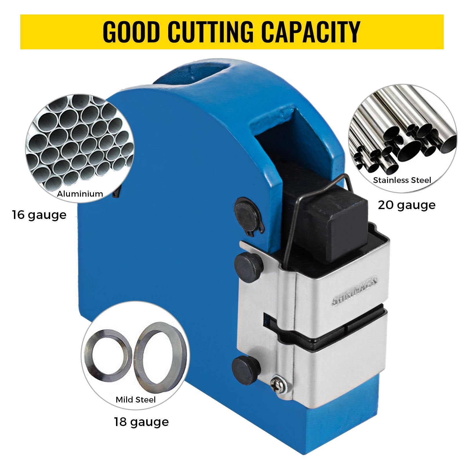 Vevor 2-in-1 Shrinker & Stretcher Set 2 Steel Jaws Sheet Metal Bender Manual Machine