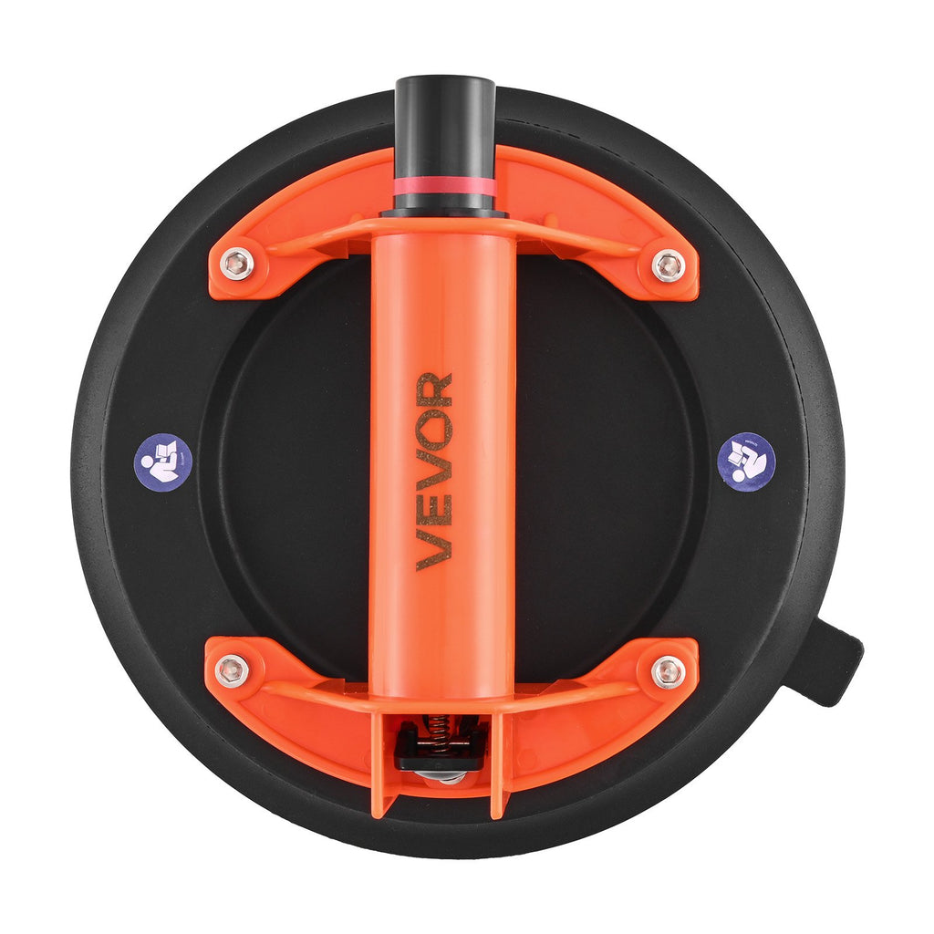 VEVOR Vacuum Suction Cup, 203 mm Vacuum Glass Lifter with ABS Handle, 180 kg Max Lifting Capacity Tile Suction Cup Tool with Carrying Case for Lifting Large Tile, Granite, Drywall, Windows (1-Pack)