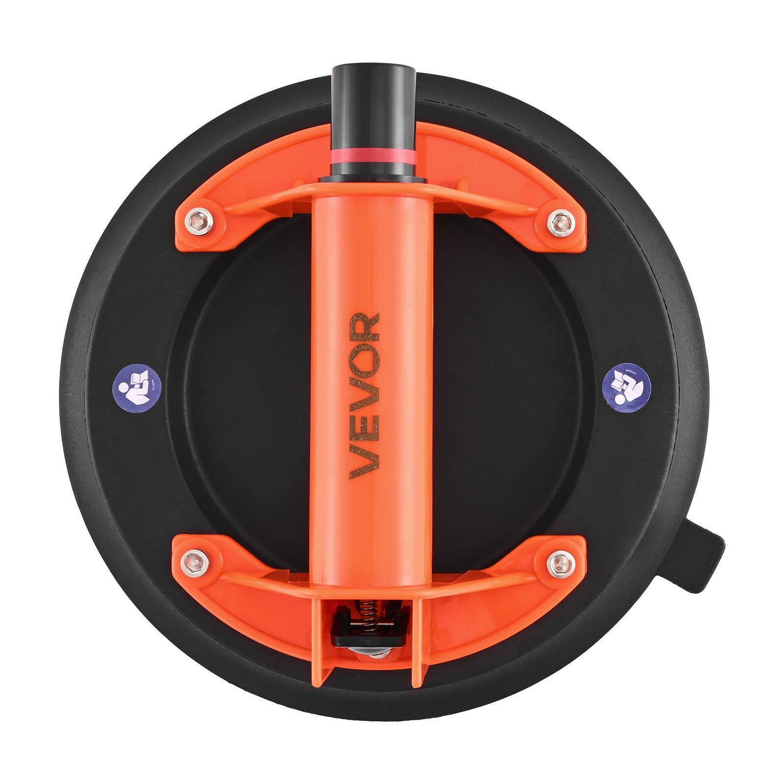VEVOR Vacuum Suction Cup, 203 mm Vacuum Glass Lifter with ABS Handle, 180 kg Max Lifting Capacity Tile Suction Cup Tool with Carrying Case for Lifting Large Tile, Granite, Drywall, Windows (2-Pack)