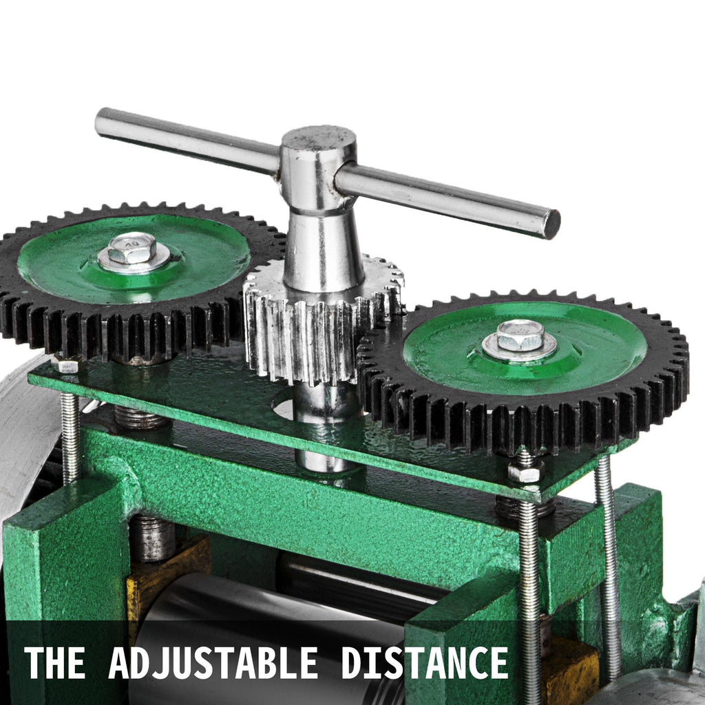 VEVOR Combination Rolling Mill Machine Roller Width: 120 mm, Roller Diameter: 55 mm Rolling Mill Jewellery 85mm Roller Width Flat Rolling Manual Jewelry Press Tabletting Tool Jewelry DIY Tools