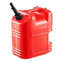 VEVOR Fuel Container, 19 L, Gas Tank with Spout & Clear Scale, 15 L/min Max Flow Rate, Secure & Leak-proof, Portable Flat Fluid Container for Most Cars Motorcycle ATV UTV, Red, 1 Pack
