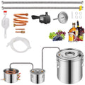 VEVOR Moonshine Still Water Alcohol Distiller 13.2Gal w/Thumper Keg & Water Pump