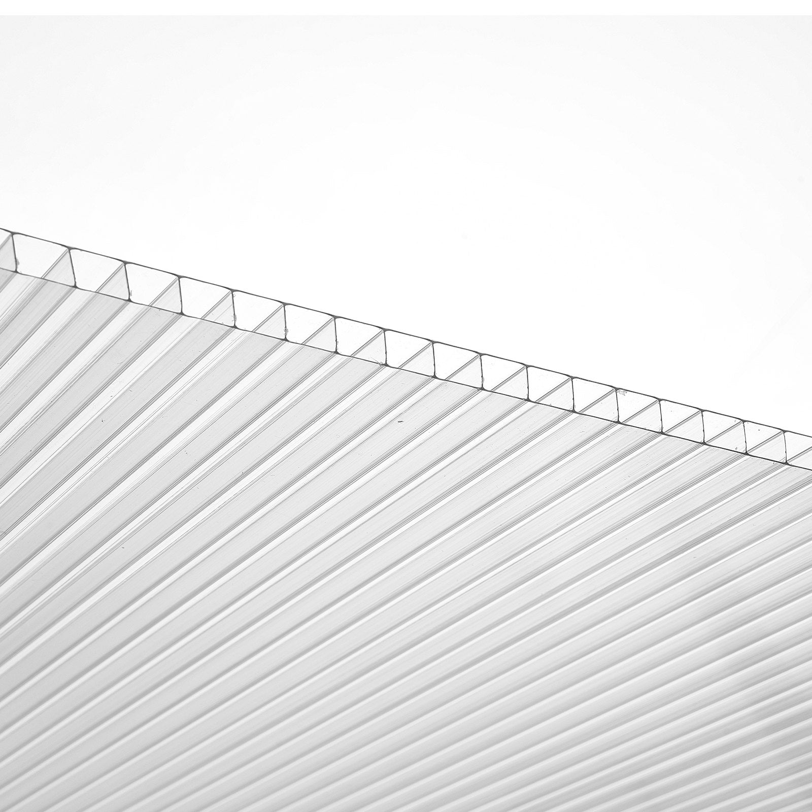 VEVOR 15 Pack Polycarbonate Greenhouse Panels, 2' X 4' X 0.24'' Roof Panels Sheets, Waterproof UV Protected Corrugated Plastic Roofing, Impact Resistance Clear Roofing Sheets for Greenhouse/Garden