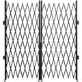VEVOR Double Folding Security Gate Folding Door Gate 5.1' H x 10.2' W Scissor Gate