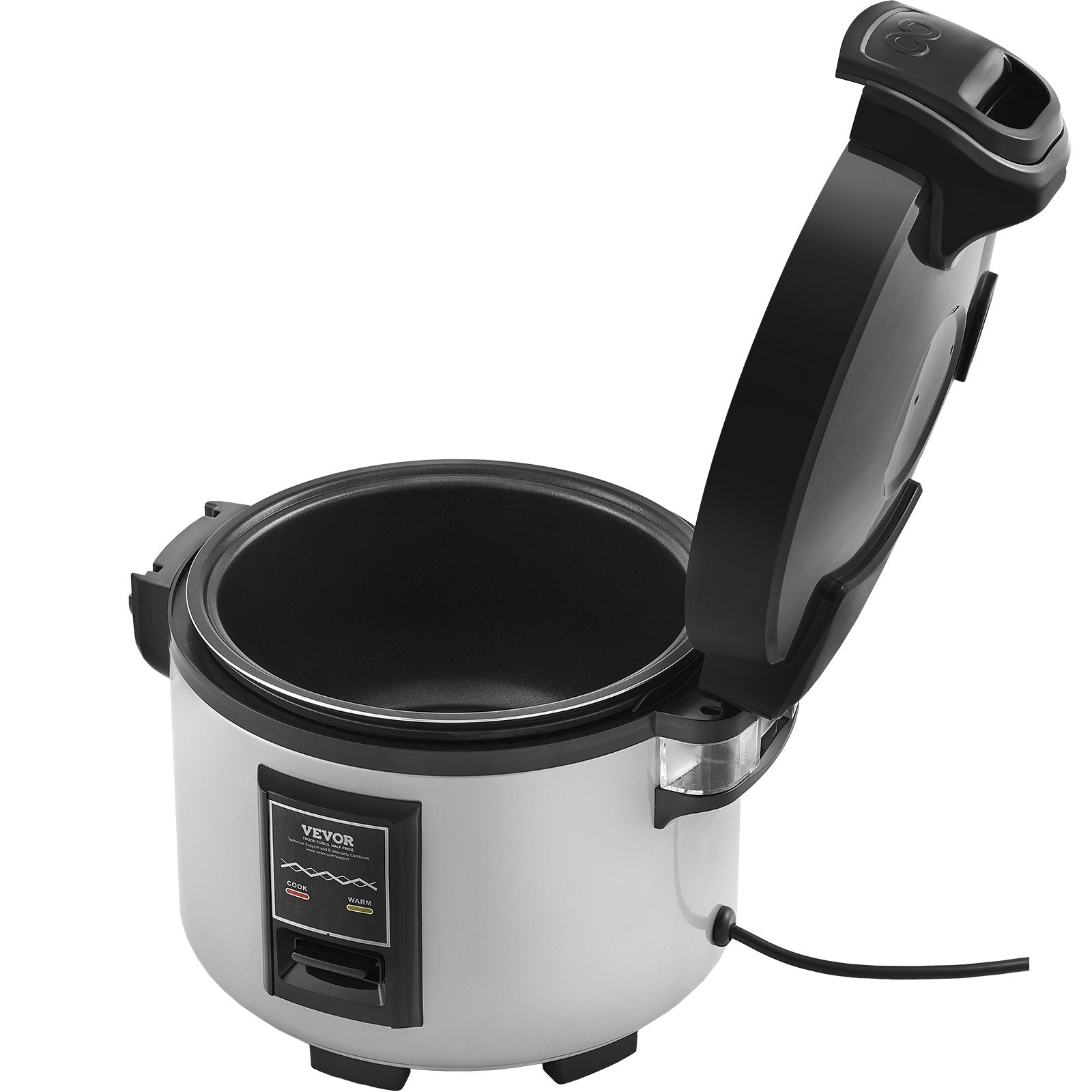 VEVOR Commercial Rice Cooker, 45-Cup Rice Cooker, 9 Liter Large Rice Cooker and Warmer with Nonstick Inner Pot, Fast Cooking and 12-Hour Keep Warm, with Rice Cup and Paddle, for Restaurant