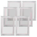 VEVOR Screen Printing Kit, 6 Pieces Aluminum Silk Screen Printing Frames, 25.4 x 35.6 cm Silk Screen Printing Frame with 110 Count Mesh, High Tension Nylon Mesh and Sealing Tape for T-shirts DIY