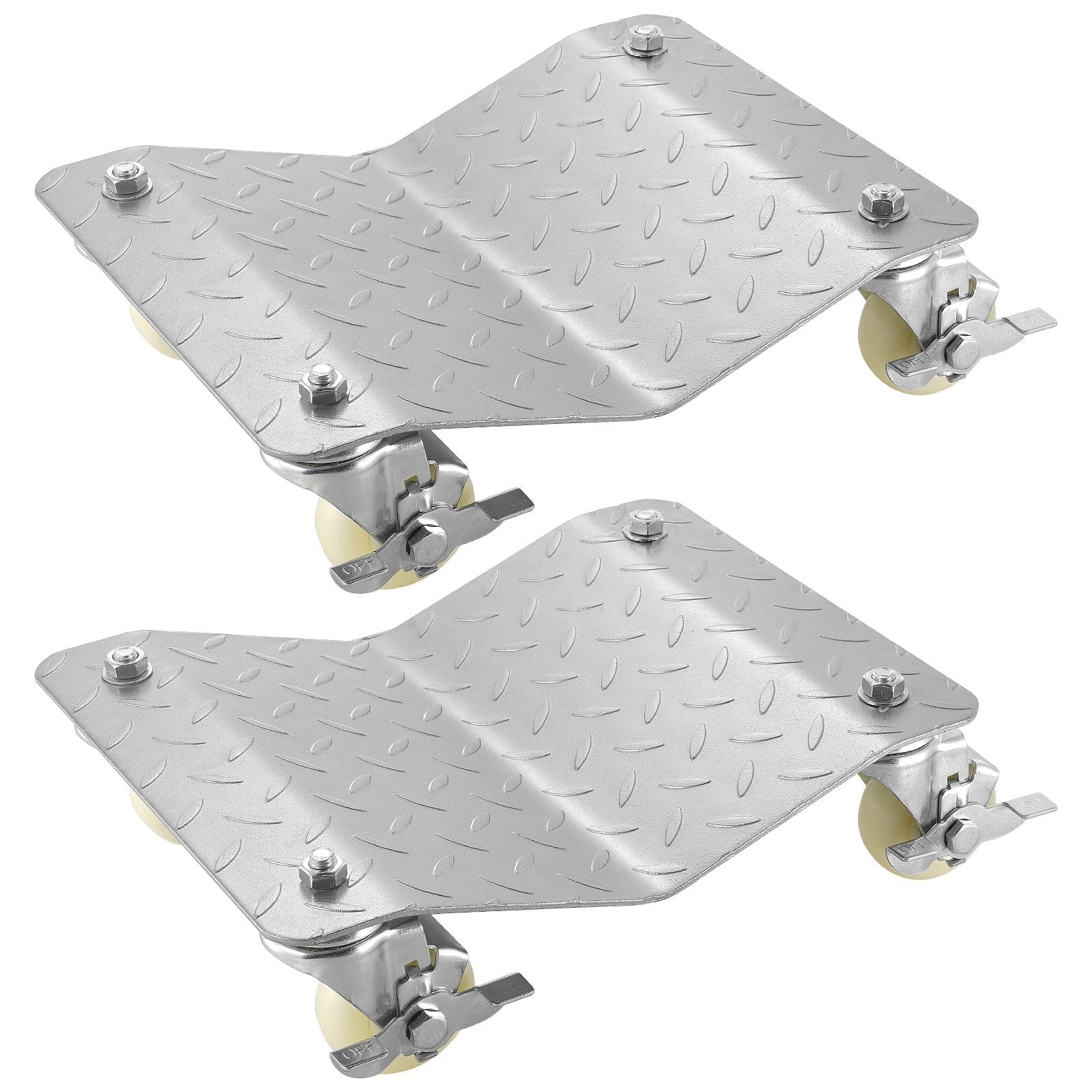 VEVOR 2 Pcs Tire Wheel Dollies 12"X16" Platform Size Wheel Car Dolly 3" Caster Wheel Dolly for Vehicle Car Auto Repair (2 Pcs)