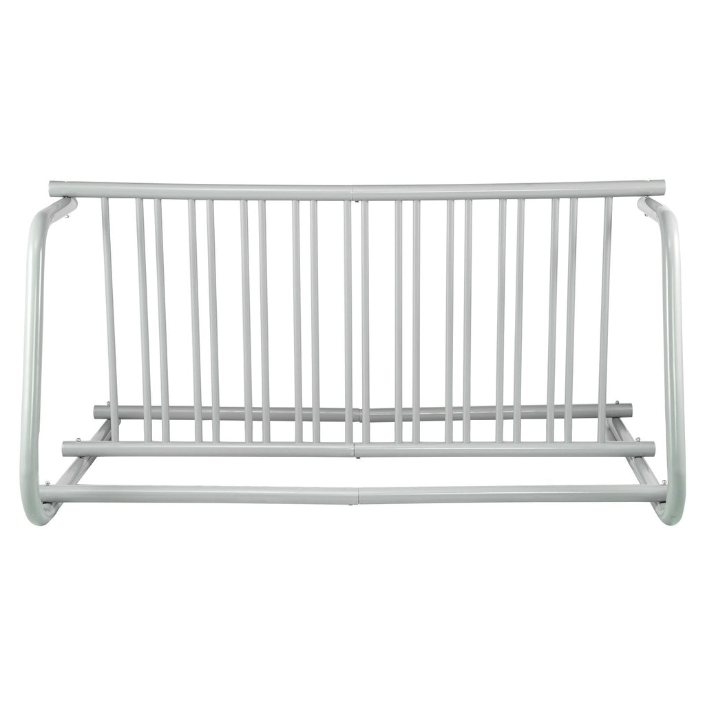 VEVOR 10 Holders Floor Bike Rack, 59" Length All-Steel Grid Bike Rack, 10-Bike Capacity Dual-Side Storage Stand for Garages Streets Yards Bike Events