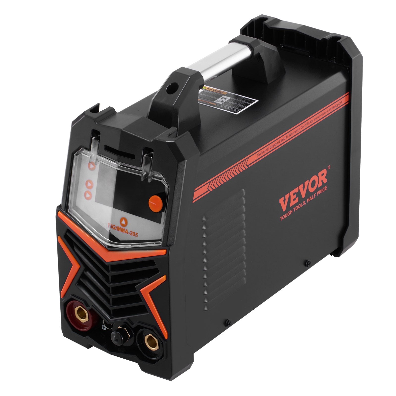 VEVOR TIG Welder, 205A 3-In-1 Welding Machine (Large LED Display)- DC TIG/DC Pulse TIG/MMA(Stick), Electric Welder with IGBT Inverter High-Frequency Start